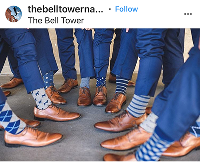 Groom’s colorful socks เชื่อหรือไม่ ว่าถุงเท้า ก็กลาย แฟชั่นนำเทรนด์ ที่สร้างสีสัน สนุกสนาน ให้กับเจ้าบ่าวได้