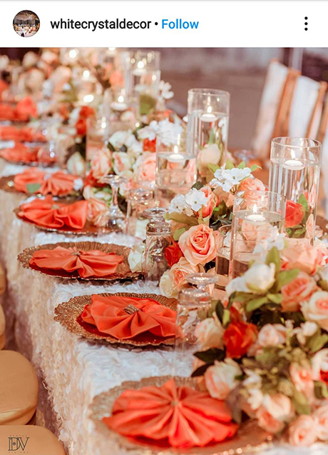 เพิ่มความสดชื่น เติมความหอมหวาน ด้วยการประดับดอกไม้ทั่วทุกมุมของงานแต่งงาน